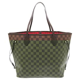 Louis Vuitton-Louis Vuitton Neverfull MM Damier Cerise Tote Bag-Brown