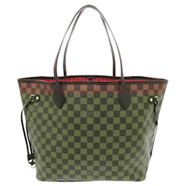 Louis Vuitton-Louis Vuitton Neverfull MM Damier Cerise Tote Bag-Brown