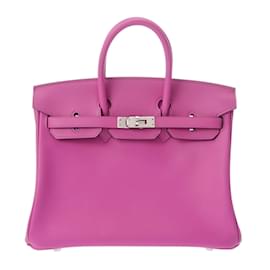Hermès-Hermes Birkin 25 Magnolia U Stamp Handbag-Other