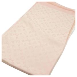 Louis Vuitton-rare Louis Vuitton shawl in silk and viscose-Pink