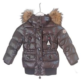 Moncler Jacket Black and Blue Polyester 3 Years Black Blue