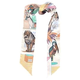 Hermès-Hermès Grand Theatre Nouveau Twilly in Multicolor Silk-Multiple colors