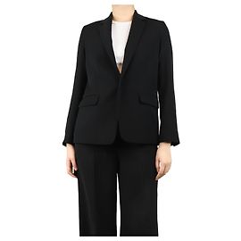 Vince Blazer noir à bouton unique - taille UK 10 Noir