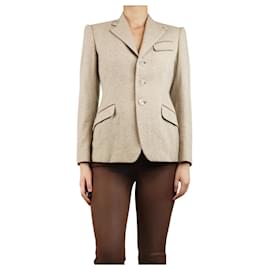 Ralph Lauren-Neutral cashmere jacket - size UK 10-Other