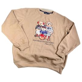 Polo Ralph Lauren-Family bear Ralph Lauren sweatshirt - XL-Camel