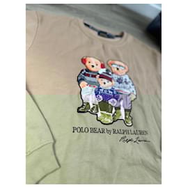 Polo Ralph Lauren-Family bear Ralph Lauren sweatshirt - XL-Camel