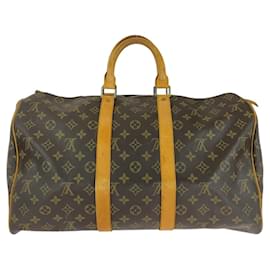 Louis Vuitton-Louis Vuitton Monogram Keepall 45 Boston Bag-Brown
