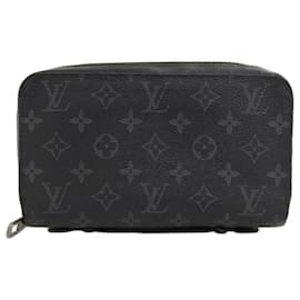 Louis Vuitton-Louis Vuitton Monogram Eclipse Zippy XL Wallet-Black