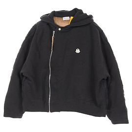 Moncler Genius Palm Angels Sudadera de Plumas con Capucha Negro
