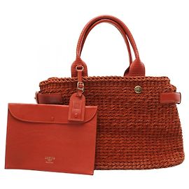 Loewe Galicia Suede Leather Tote Bag Brown