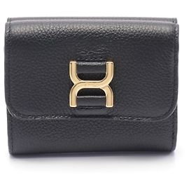 Chloé Chloe MARCIE Leather Wallet Black