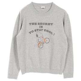 Yves Saint Laurent Saint Laurent Paris SAINT LAURENT PARIS × PEANUTS Suéter de algodão Marrom