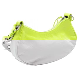 Balenciaga-Balenciaga Le Cagole Leather Shoulder Bag Green-Green