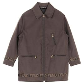 Fendi-Fendi Polyester Cotton Outerwear Brown-Brown