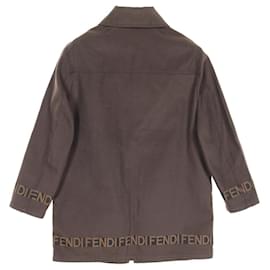 Fendi-Fendi Polyester Cotton Outerwear Brown-Brown