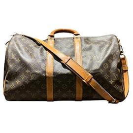 Louis Vuitton-Louis Vuitton Monogram Keepall Bandouliere 45 Bag-Brown