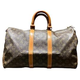 Louis Vuitton-Louis Vuitton Monogram Keepall Bandouliere 45 Bag-Brown