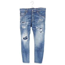 Pantalones de denim Skater Dsquared2 S74LB0603 Azul