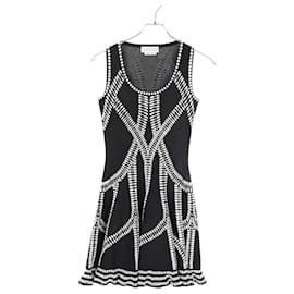Alexander Mcqueen-Alexander McQueen Rayon Dress Black/White-Other