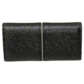 Tod's-Tod's Leather Key Case-Black