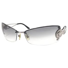 Versace-Versace Medusa Silver Metal Sunglasses MOD2028-Silvery