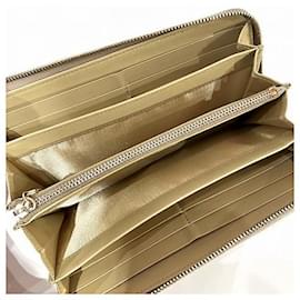 Tod's-Tod's Leather Long Wallet-Golden