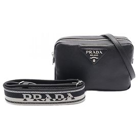 Sac à épaule en cuir VIT DAINO Prada 1BH082 Noir
