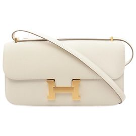 Hermès Hermes Constance Elan Shoulder Bag Ivory Beige