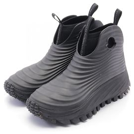 Moncler ACQUA HIGH Rubber Rain Boots Black