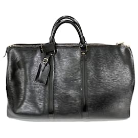 Louis Vuitton-Louis Vuitton Epi Keepall 50 Bag M42962-Black