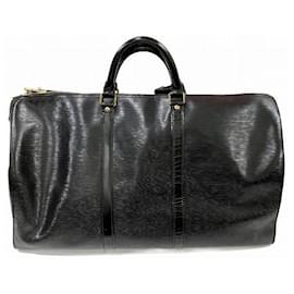 Louis Vuitton-Louis Vuitton Epi Keepall 50 Bag M42962-Black