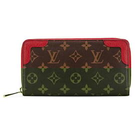 Louis Vuitton-Louis Vuitton Monogram Zippy Wallet Retiro Brown-Brown