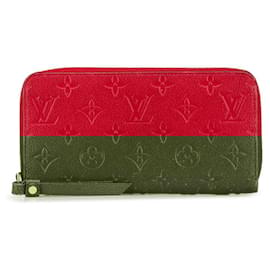Louis Vuitton-Louis Vuitton Monogram Zippy Wallet M63691-Red