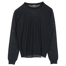 Balenciaga-Balenciaga Wool Knit Top Navy 583117-Blue