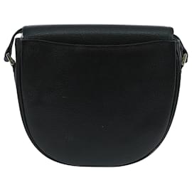 Autre Marque-Burberrys Shoulder Bag Leather Black Silver Auth ep6871-Black,Silvery