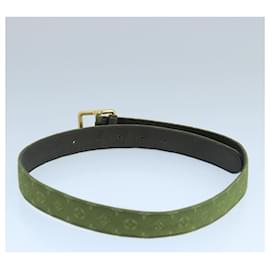 Louis Vuitton-LOUIS VUITTON Monogram Mini Ceinture Belt 36.6"" TST Khaki LV Auth 98161-Khaki