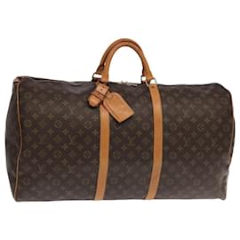 Louis Vuitton-LOUIS VUITTON Monogram Keepall 60 Boston Bag M41422 LV Auth 104650-Monogram
