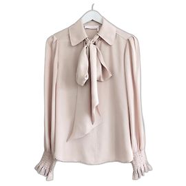 See by Chloé Bluse mit Schleife See By Chloe Beige
