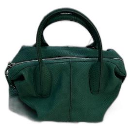 Bolso Tod's de piel de pitón verde Verde