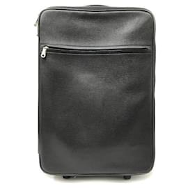 Bally-Bally Leather Carry Bag Suitcase-Black