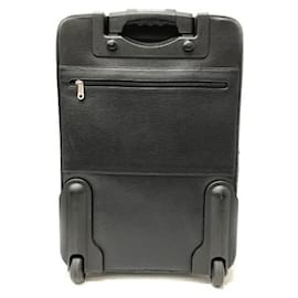 Bally-Bally Leather Carry Bag Suitcase-Black