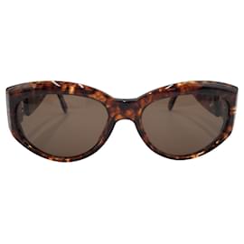 Yves Saint Laurent-Yves Saint Laurent Rhinestone Sunglasses-Brown