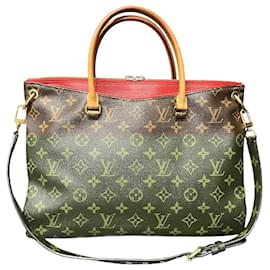 Louis Vuitton-Louis Vuitton Monogram Pallas Handbag M41147-Brown