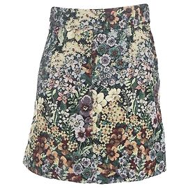 Sandro Paris Minirock mit floralem Druck aus mehrfarbigem Polyester Mehrfarben