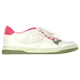 Gucci-Tênis Gucci MAC80 em couro vermelho-Vermelho