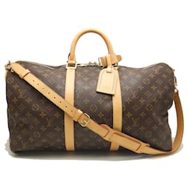 Louis Vuitton-Louis Vuitton Keepall Bandouliere 50 Boston Bag-Brown