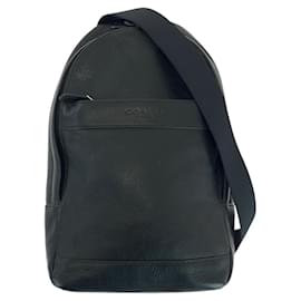 Coach-Coach Leather Body Bag F71751-Black