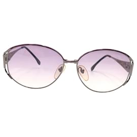 Yves Saint Laurent-Yves Saint Laurent Vintage Metal Sunglasses-Purple