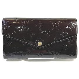 Louis Vuitton Vernis Sarah Geldbörse Lila
