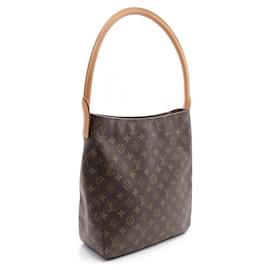 Louis Vuitton-Louis Vuitton Looping GM Monogram Shoulder Bag M51145-Brown